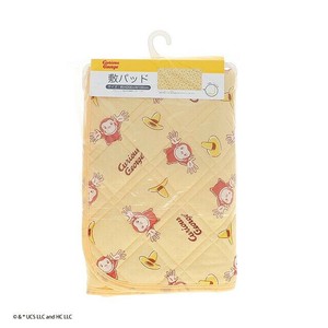 【おさるのジョージ】シングル敷きベッドパット　シンカー　敷きパット　洗える　シングル　100×200cm