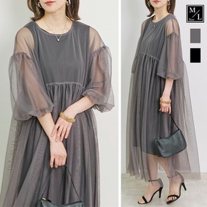 ★チュールワンピ×インナーワンピセット SS【2025新作】