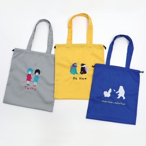 ★7月入荷予定★【2025秋冬予約】コミカル刺繍 巾着トートバッグ【レディース】