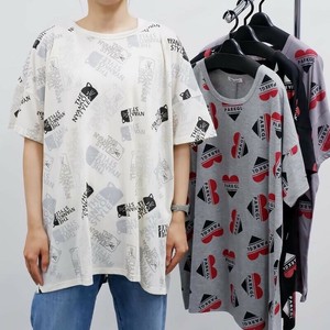総柄 スーパービッグTシャツ　BIG Tシャツ ビッグTシャツ  夏 ユニセックス
