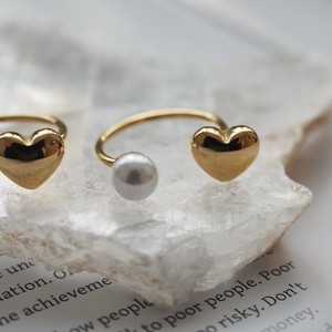 Heart Pearl ring