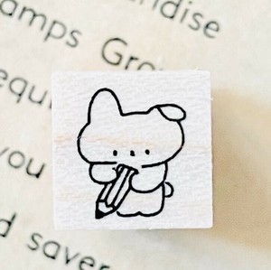 ●受注製造●えんぴつうさぎさん【イクハンコ】