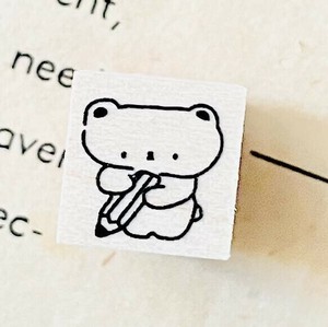 ●受注製造●えんぴつくまさん2【イクハンコ】
