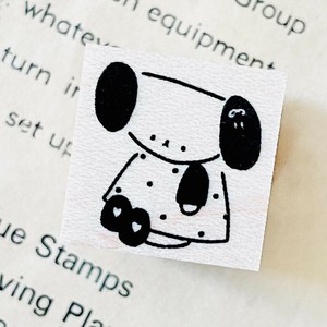 ●受注製造●左向きいぬさん【イクハンコ】