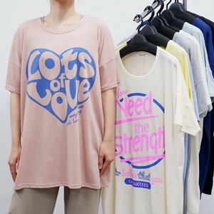 スーパービッグTシャツ　BIG Tシャツ ビッグTシャツ  ハート サークル 夏 ユニセックス