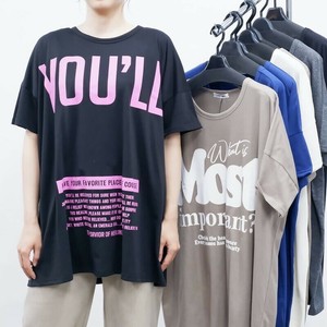 スーパービッグTシャツ　BIG Tシャツ ビッグTシャツ  英字 ロゴ 夏 ユニセックス
