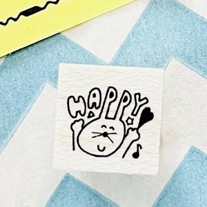 ●受注製造●HAPPYうさぎ【イクハンコ】