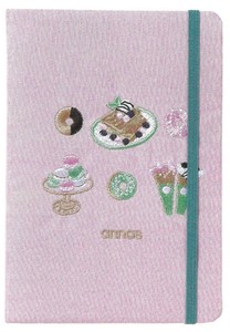 【2025春夏新作】【刺繍文具】【annas・アンナス】刺繍B6ノート　マカロン　D180-18
