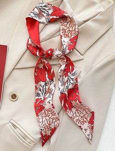 Thin Scarf Flower Unisex