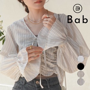 Pre-order Button Shirt/Blouse Gathered Blouse Candy Sleeve