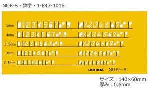 製図用　テンプレート　NO6-S・1-843-1016