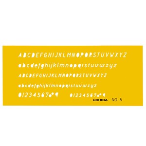 テンプレート　NO5　英字・数字　1-843-1005