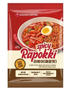 農心 ラッポキ 旨辛味 414g (2人前) 韓国餅 ラッポギ 韓国トックと麺の旨辛煮