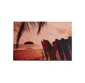 ウッデン アートピクチャーL SURFBORDS BROWN DE053271