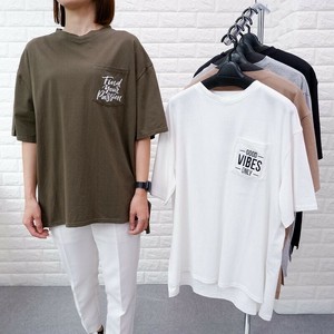 T-shirt BIG T-Shirt Big Tee Pocket Unisex 100% Cotton