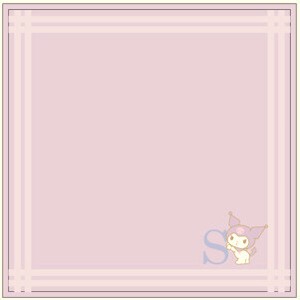 【即納】サンリオキャラクターズ　イニシャルタオル　S　クロミ　パープル　SALE10