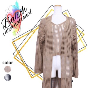 【！！セール品！！】メッシュロングカーディガン