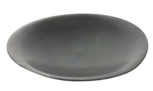 Mino ware Small Plate black PASTA 25.5 x 24.5cm