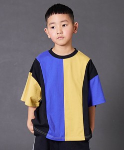【PAIRMANON STREET】切替 配色 ストライプ 半袖 Tシャツ
