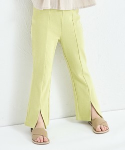 【しなやかストレッチ】裾スリット ストレッチ フレアパンツ