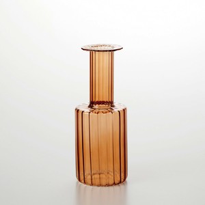 Felice Stripe Vase-M Umber