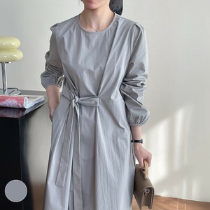 Casual Dress Round Neck Waist [S/S NEW]