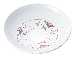 メラミン和食器 “赤絵” 取皿 AK-20A
