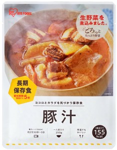 【アイリスオーヤマ　防災食　備蓄】【1ケース36食】 災対食 豚汁   250g