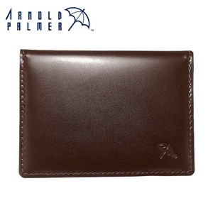 Arnold Palmer アーノルドパーマー 牛革 2面パスケース 4AP3490BN- ブラウン