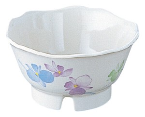 メラミン和食器“すみれ”　花型丸小鉢 小 VO-84