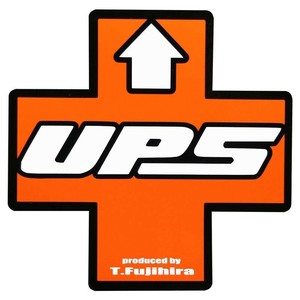 東洋マーク製作所　バイク・カーステッカー　UPS(大)　R-1019