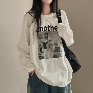 フォトプリント　ロングスリーブティーシャツ/オーバーサイズ/クール！