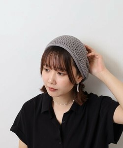 【25年春夏】ドライタッチな綿麻の糸を使用して作ったビーニーです。