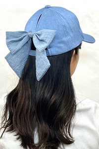 【25年春夏】【新作】取り外し可能な大きなリボンがポイントのキャップです♪