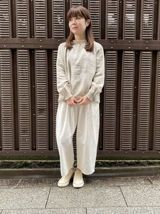 【2025　SS】日本製 リネン大柄花刺繍　ブラウス　No618076