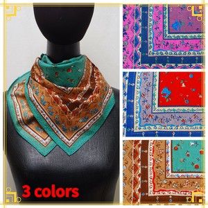Thin Scarf Flower Floral Pattern Cotton [S/S NEW]