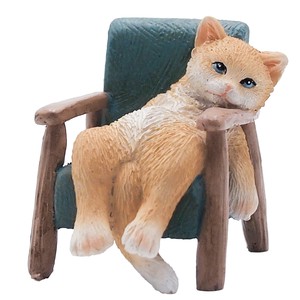 プティフレンズ  だらだらチェアキャット ブルー