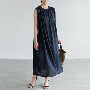 Casual Dress Long Gilet Gathered Dress [2025 NEW]