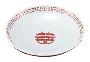 メラミン中華食器　中華取皿 “瑞祥”囍模様 CA-42/青磁 CS-42