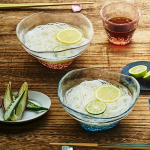 大钵碗 紫阳花 津轻玻璃 日本制造