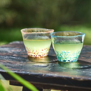 杯子/保温杯 紫阳花 玻璃杯 津轻玻璃 日本制造