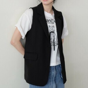 バックボタンテーラーベスト