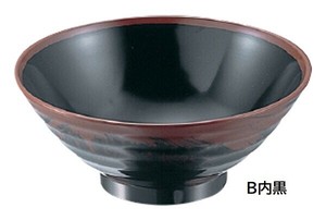 メラミン和食器  長次郎窯　そば丼 小AN-64/ 大AN-65