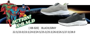 【16足入サイズフォロー】ジェンダーレスデザイン　高密度ソフトインソール入りスニーカー　16足入　XB020