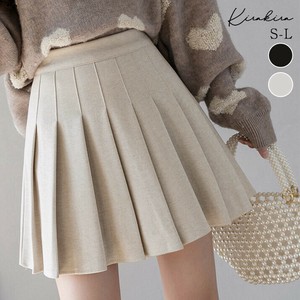 スカート《ウールライクプリーツミニスカート 全2色 3サイズ》