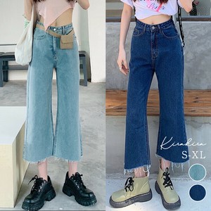 デニム《カットオフクロップドデニムパンツ 全2色 4サイズ》