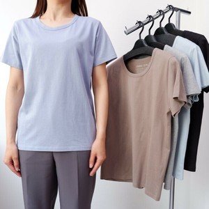 T-shirt Ladies fashion T-Shirt Short Sleeve 100% Cotton Cut-and-sew 10-colors