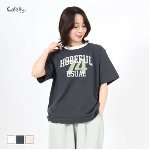 T 恤/上衣 cafetty 印花T恤 春夏