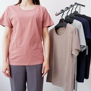 T-shirt Ladies fashion T-Shirt Short Sleeve 100% Cotton Cut-and-sew 10-colors