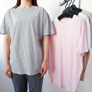 特価 綿100％ ビッグTシャツ　9色 無地 丸首 Tシャツ チュニックTシャツ 半袖 レディース ユニセックス